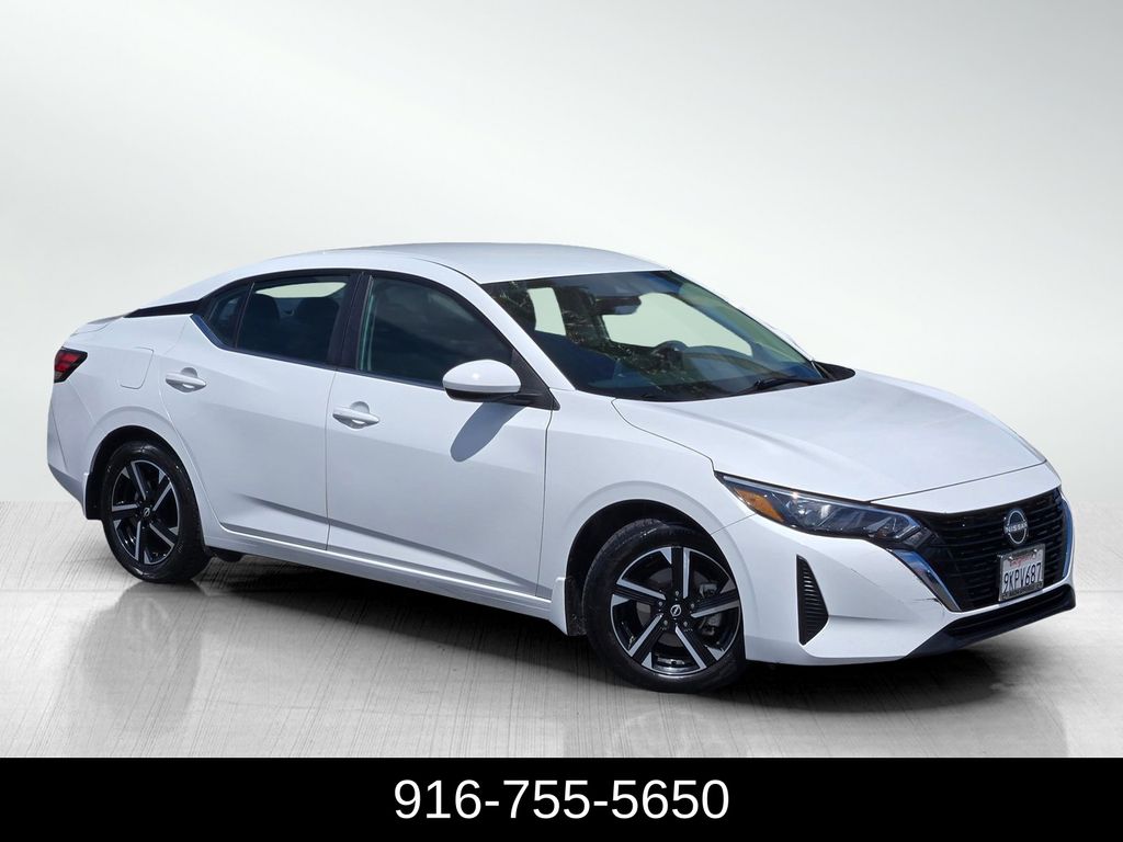 White (Fresh Powder) 2024 Nissan Sentra Sedan Front-Wheel Drive Continuously Variable Transmission