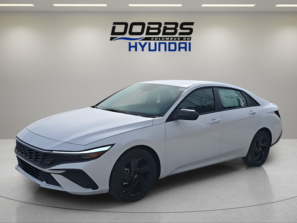 Serenity White 2026 Hyundai Elantra Sedan Front-Wheel Drive Continuously Variable Transmission