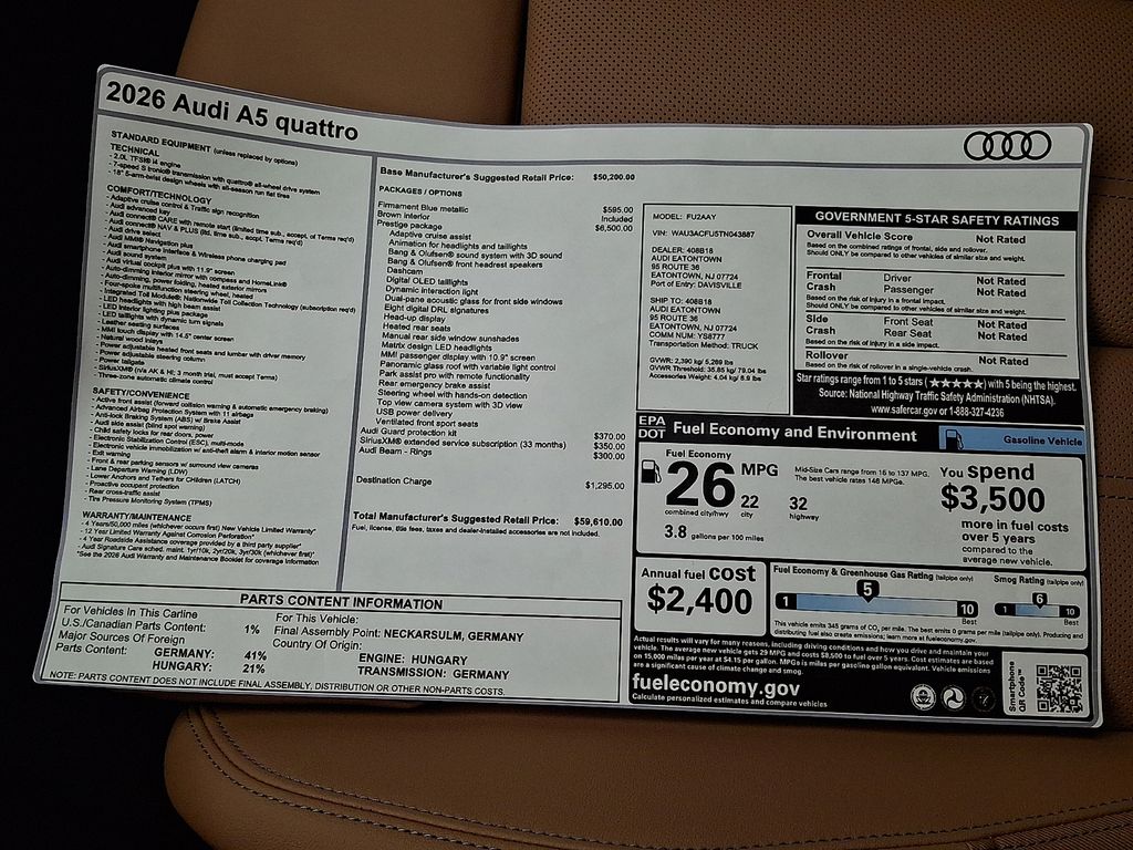 Thumbnail: 2026 Audi A5 - 19