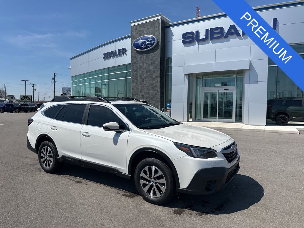 Crystal White Pearl 2022 Subaru Outback Premium AWD SUV / Crossover All-Wheel Drive Continuously Variable Transmission