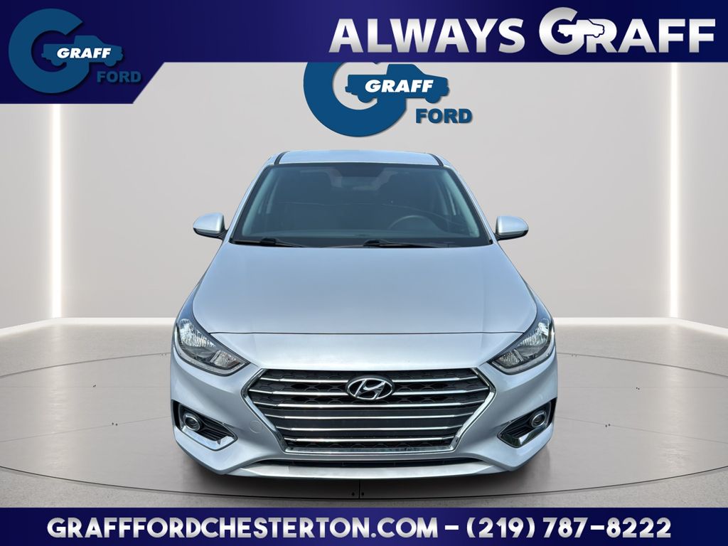 Olympus Silver Metallic 2021 Hyundai Accent Sedan Front-Wheel Drive Continuously Variable Transmission