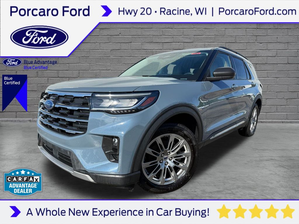 Vapor Blue 2025 Ford Explorer SUV / Crossover All-Wheel Drive Automatic