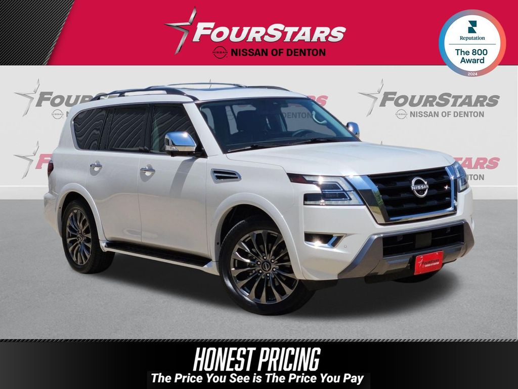 Aspen White Tricoat 2023 Nissan Armada SUV / Crossover 4X2 7-Speed Automatic