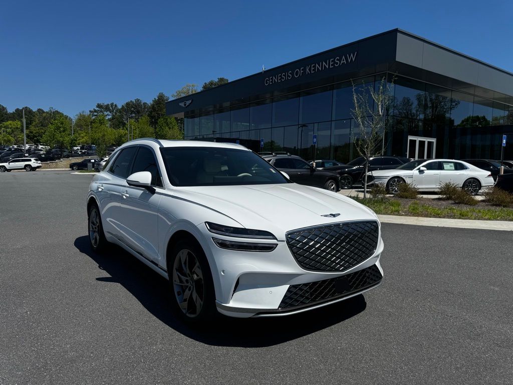 Alta White 2025 Genesis GV70 Electrified Advanced AWD SUV / Crossover All-Wheel Drive 1-Speed Automatic