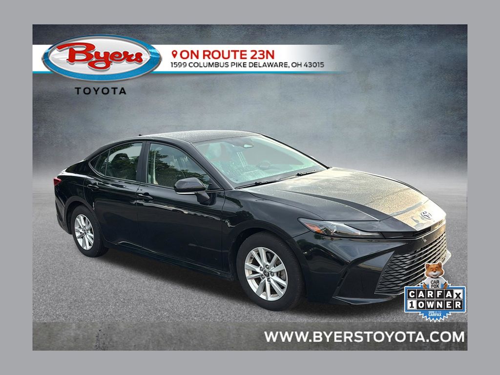 Midnight Black Metallic 2025 Toyota Camry Sedan Front-Wheel Drive Continuously Variable Transmission