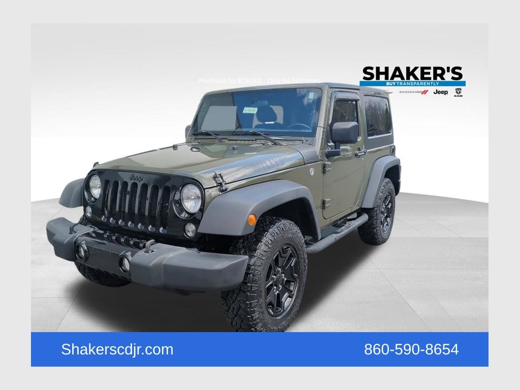 Tank Clearcoat 2016 Jeep Wrangler Willys Wheeler 4WD SUV / Crossover Four-Wheel Drive 5-Speed Automatic