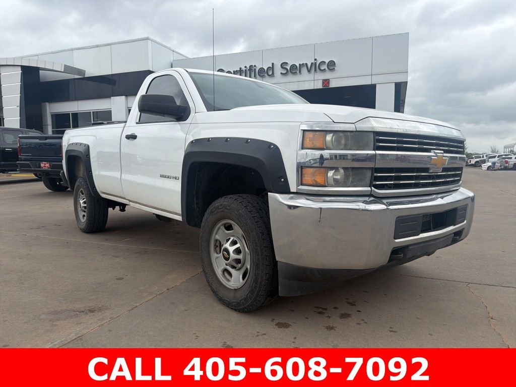 Summit White 2015 Chevrolet Silverado 2500HD Work Truck LB 4WD Pickup Truck Four-Wheel Drive 6-Speed Automatic Overdrive