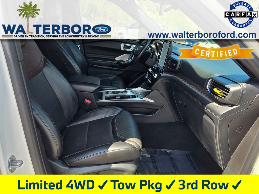 2022 Ford Explorer Platinum White at Stokes Volkswagen