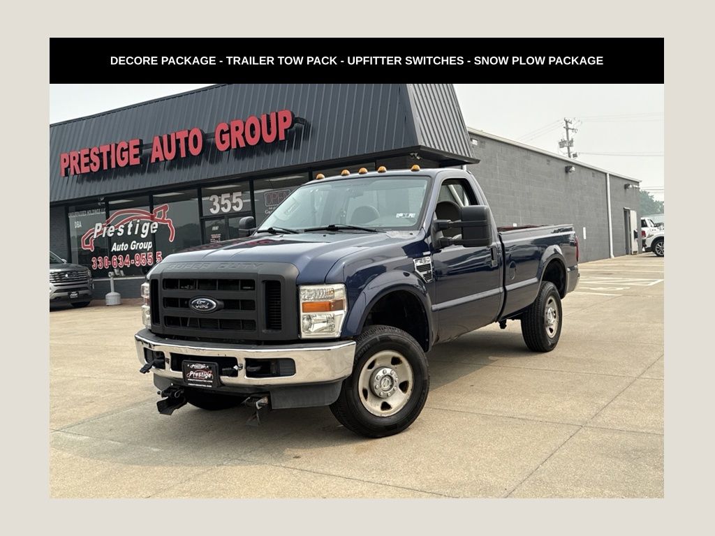 Dark Blue Pearl 2010 Ford F-250 Super Duty Pickup Truck Four-Wheel Drive 5-Speed Automatic Overdrive