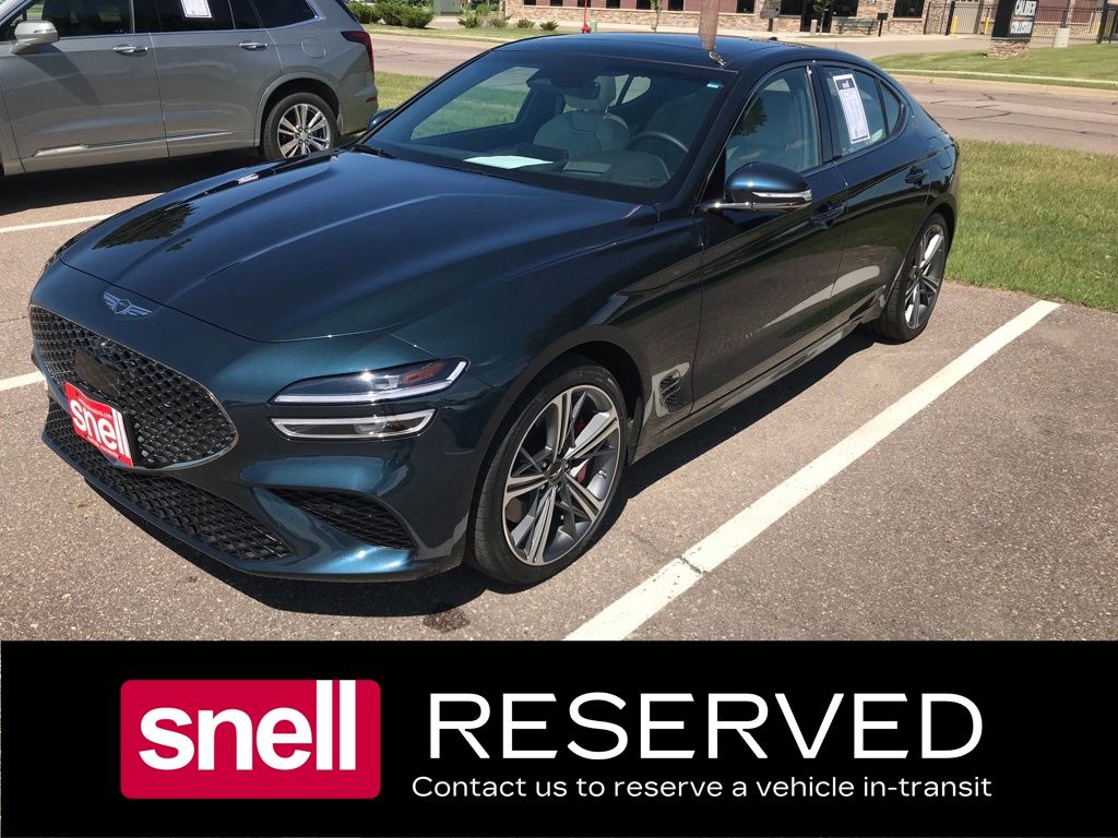 Tasman Blue 2025 Genesis G70 Sedan Rear-Wheel Drive 8-Speed Automatic