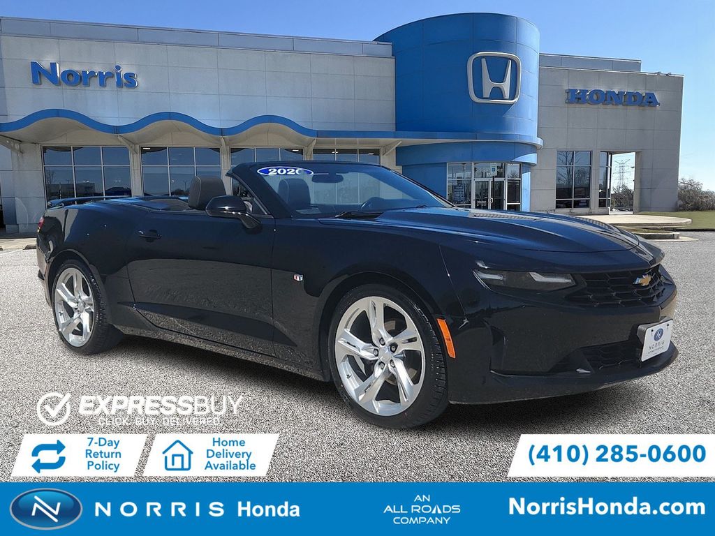 Black 2020 Chevrolet Camaro Convertible Rear-Wheel Drive 8-Speed Automatic