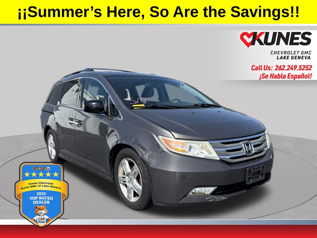 Polished Metal Metallic 2012 Honda Odyssey Minivan Front-Wheel Drive 6-Speed Automatic