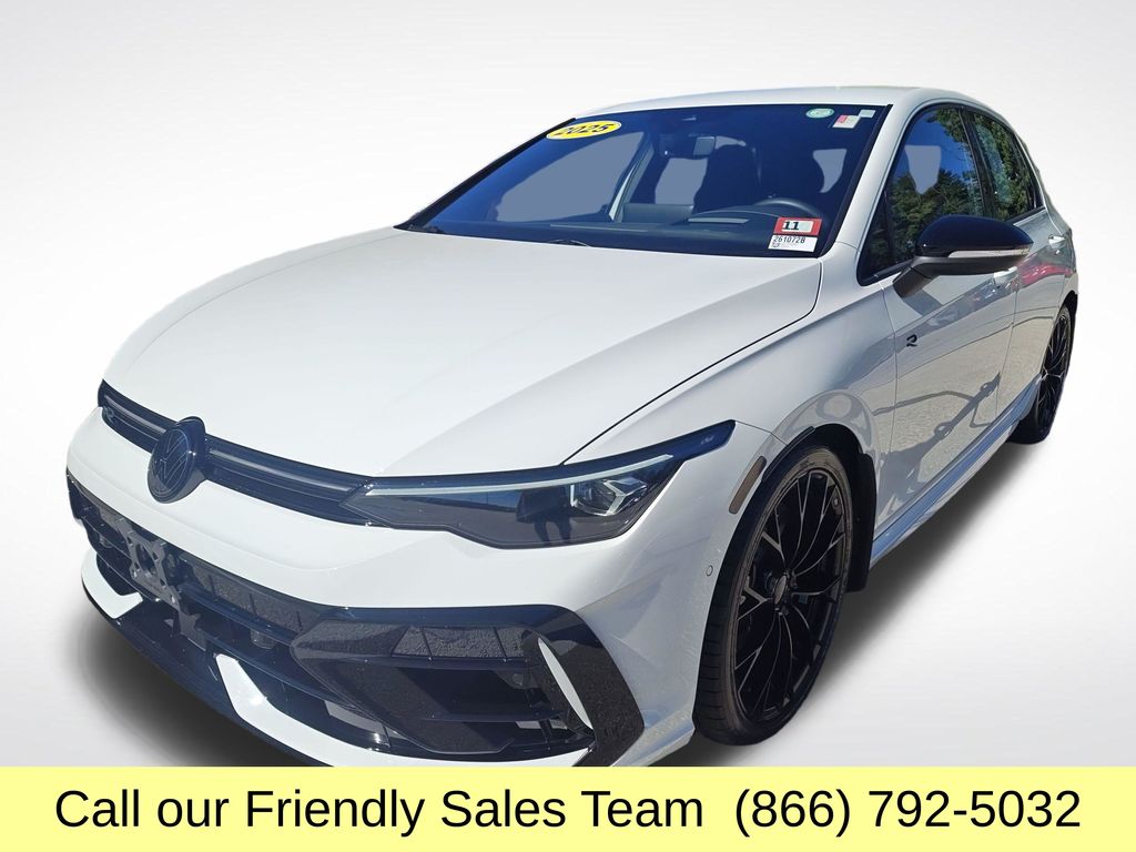 Pure White 2025 Volkswagen Golf R Hatchback All-Wheel Drive 7-Speed Dual Clutch