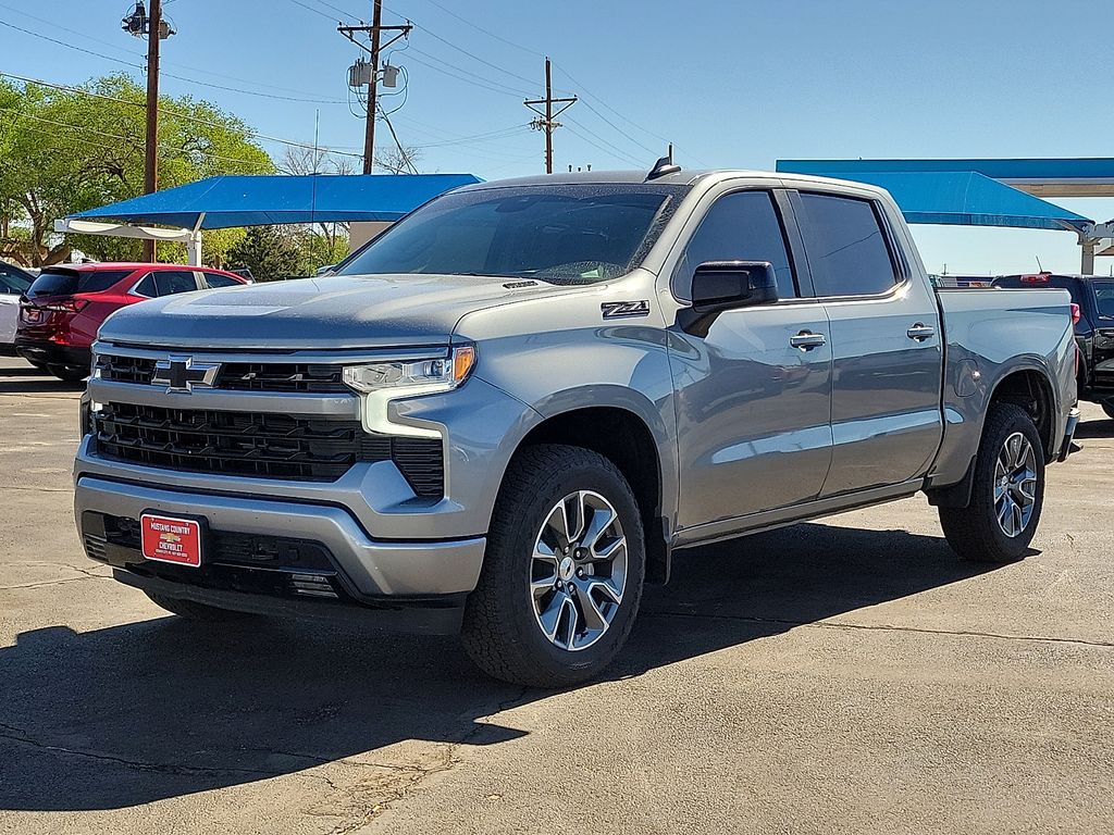 Sterling Gray Metallic 2025 Chevrolet Silverado 1500 RST Crew Cab 4WD Pickup Truck Four-Wheel Drive Automatic