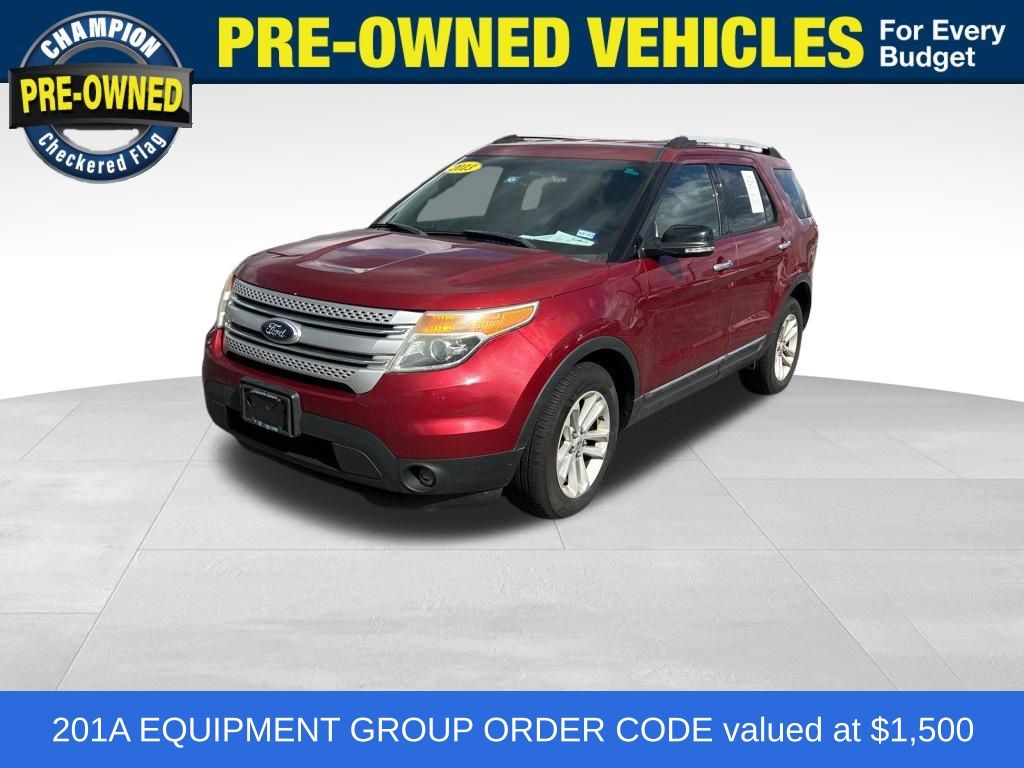 Ruby Red Metallic 2013 Ford Explorer XLT 4WD SUV / Crossover All-Wheel Drive 6-Speed Automatic
