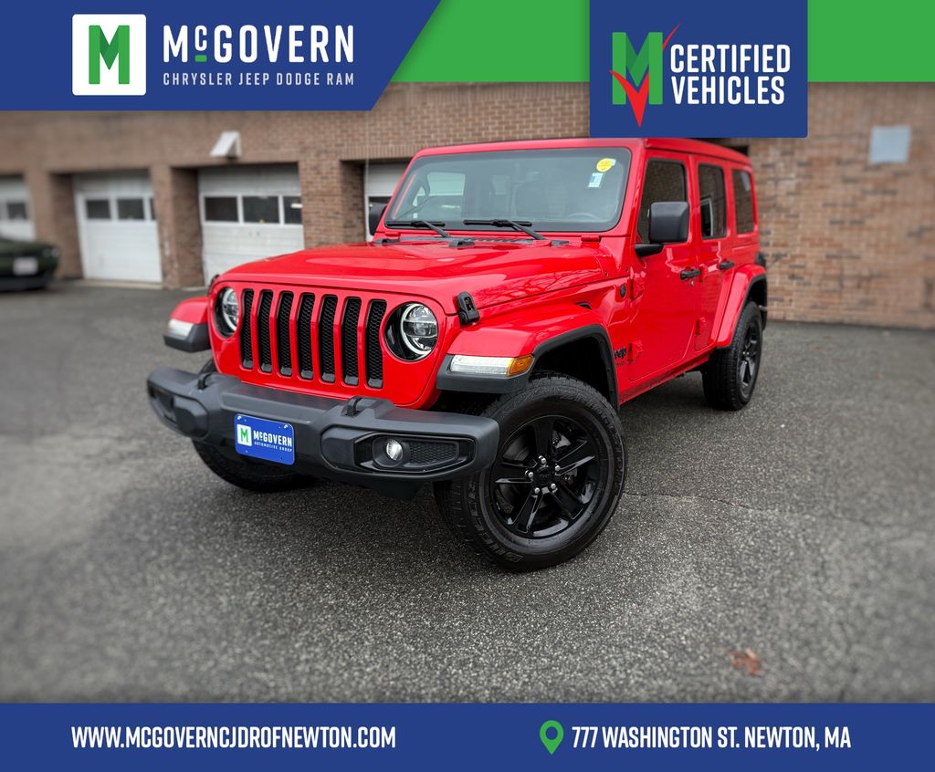 Firecracker Red Clearcoat 2020 Jeep Wrangler Unlimited Sahara 4WD SUV / Crossover Four-Wheel Drive 8-Speed Automatic