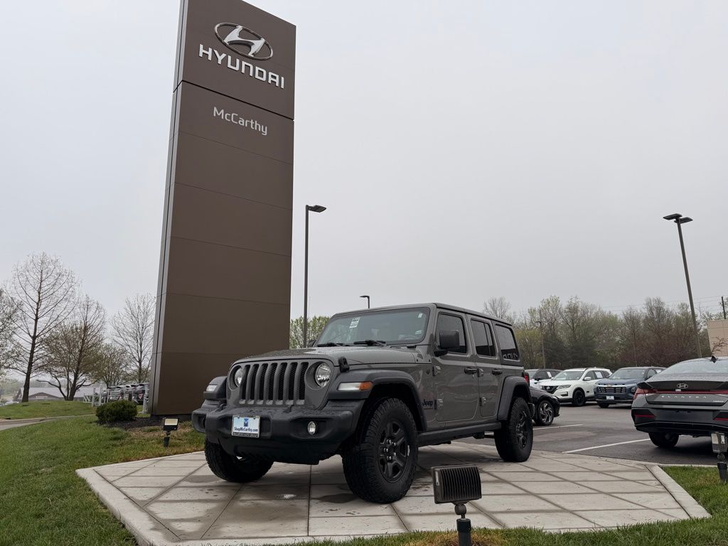 Sting-Gray Clearcoat 2023 Jeep Wrangler Sport 4-Door 4WD SUV / Crossover Four-Wheel Drive 6-Speed Manual