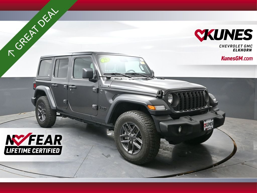 Gray (Granite Crystal Metallic Clearcoat) 2025 Jeep Wrangler SUV / Crossover Four-Wheel Drive 8-Speed Automatic