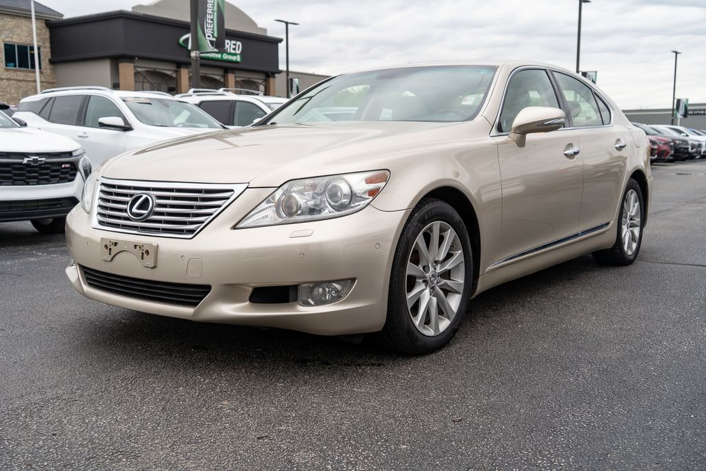 Satin Cashmere Metallic 2012 Lexus LS Sedan All-Wheel Drive 8-Speed Automatic