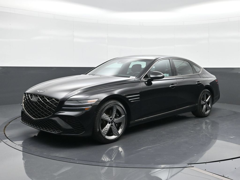Vik Black 2025 Genesis G80 Sedan All-Wheel Drive 8-Speed Automatic