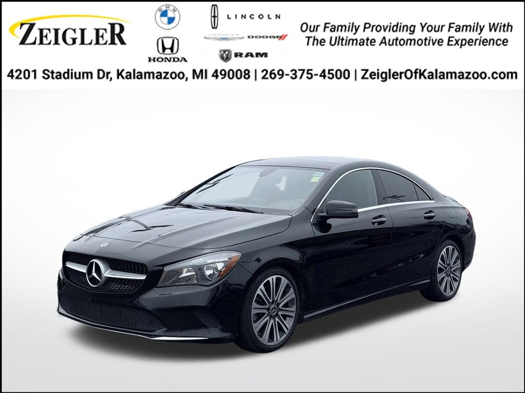 Black 2018 Mercedes-Benz CLA Sedan All-Wheel Drive 7-Speed Automatic