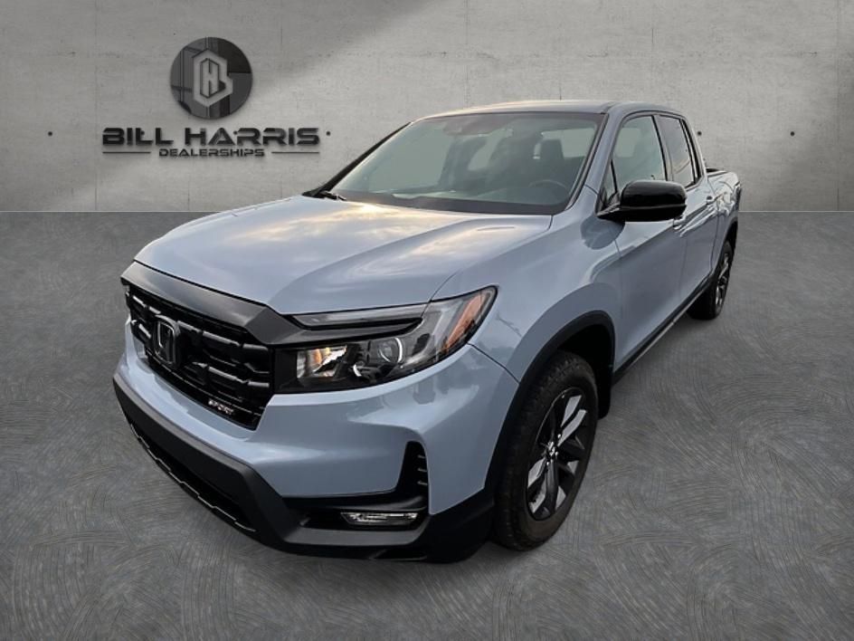 Gray 2024 Honda Ridgeline Sport AWD Pickup Truck All-Wheel Drive 9-Speed Automatic