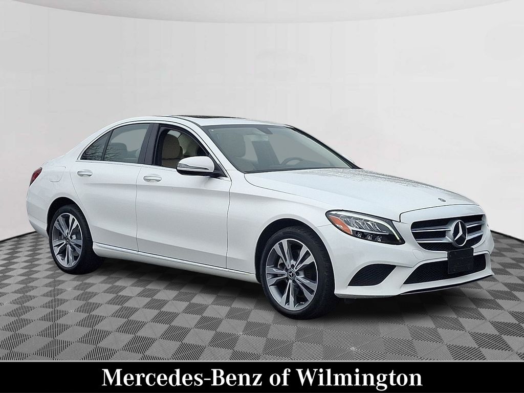 Polar White 2019 Mercedes-Benz C-Class C 300 4MATIC Sedan All-Wheel Drive 9-Speed Automatic
