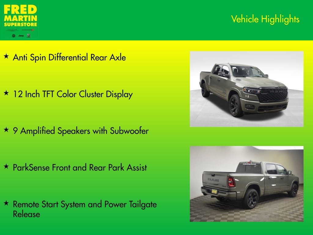 new 2026 Ram 1500 car, priced at $55,801