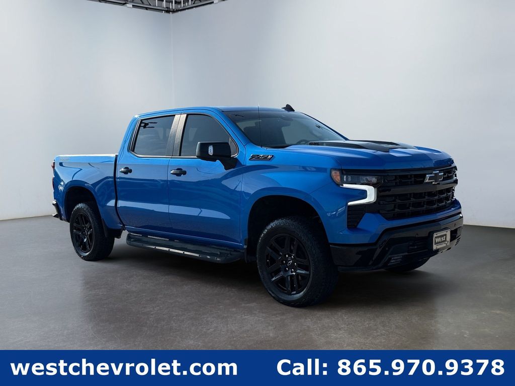 Riptide Blue Metallic 2026 Chevrolet Silverado 1500 Pickup Truck Four-Wheel Drive Automatic