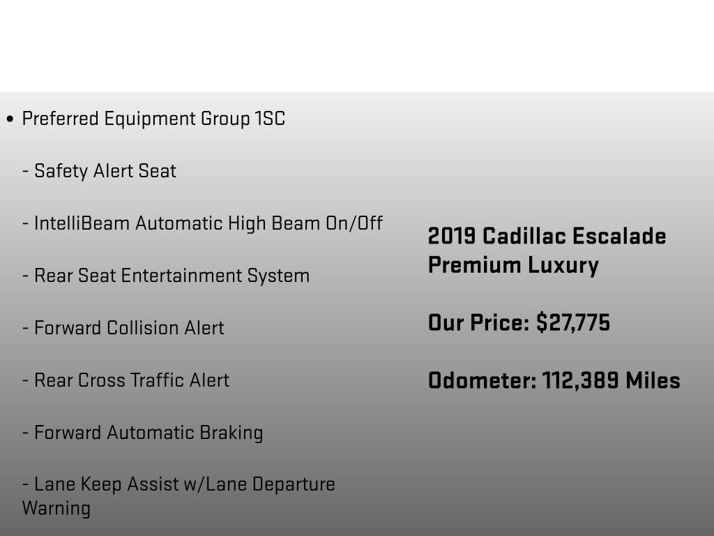 2019 Cadillac Escalade Premium Luxury - 11