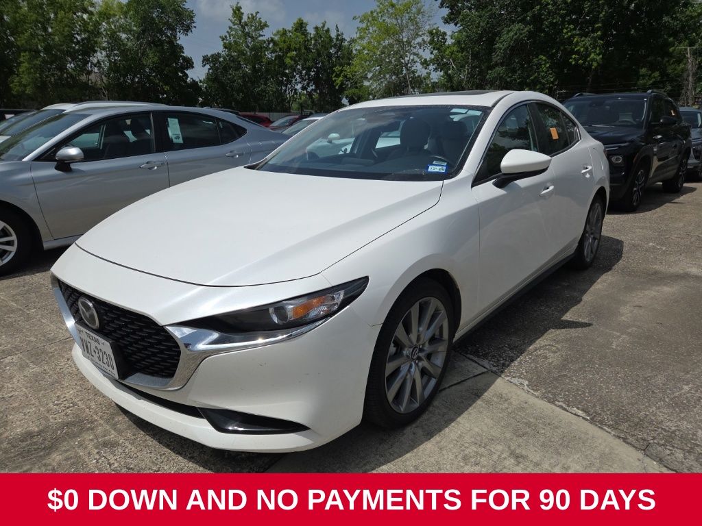 White 2025 Mazda MAZDA3 Sedan Front-Wheel Drive 6-Speed Automatic