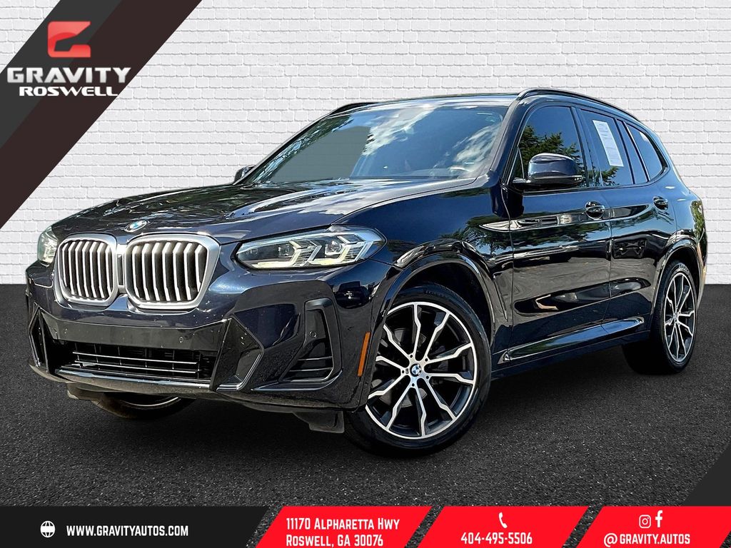 Carbon Black Metallic 2022 BMW X3 SUV / Crossover Rear-Wheel Drive 8-Speed Automatic