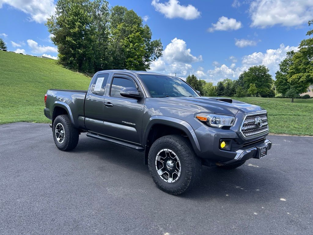 Magnetic Gray Metallic 2017 Toyota Tacoma Pickup Truck Four-Wheel Drive 6-Speed Manual