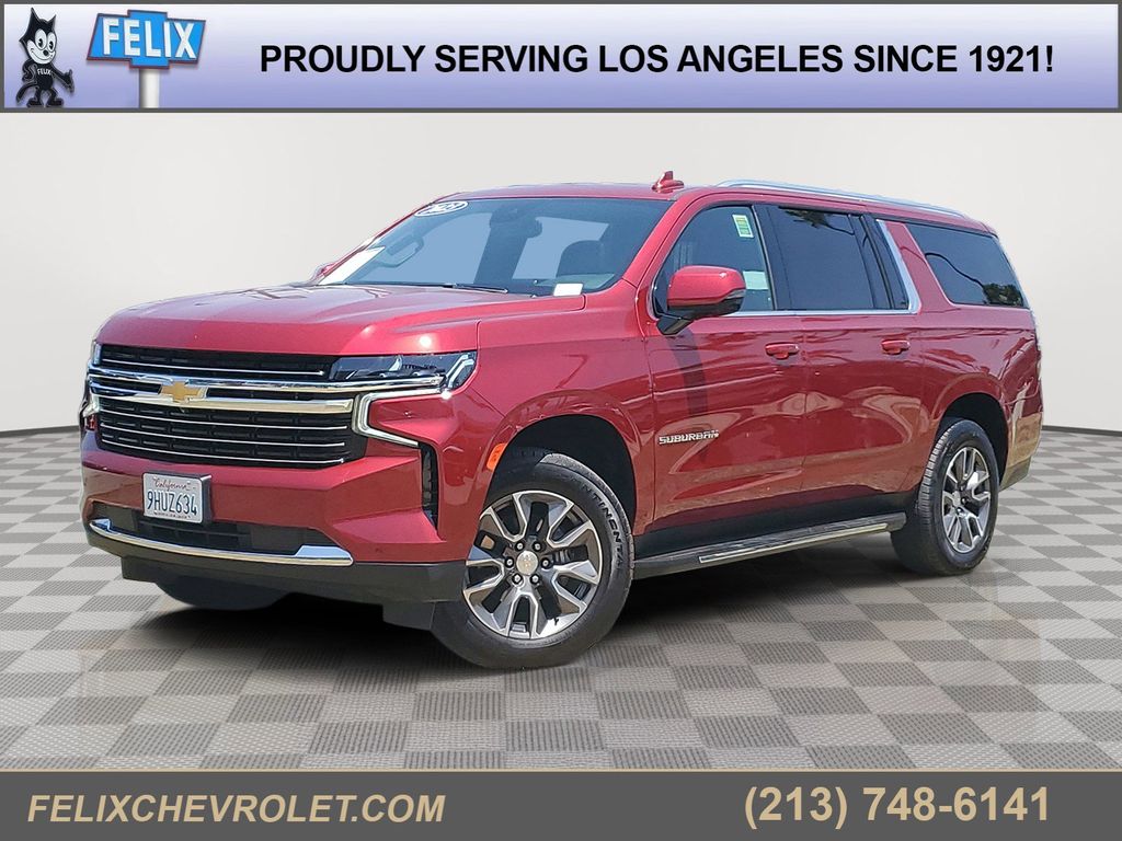 Radiant Red 2023 Chevrolet Suburban LT 4WD SUV / Crossover Four-Wheel Drive Automatic