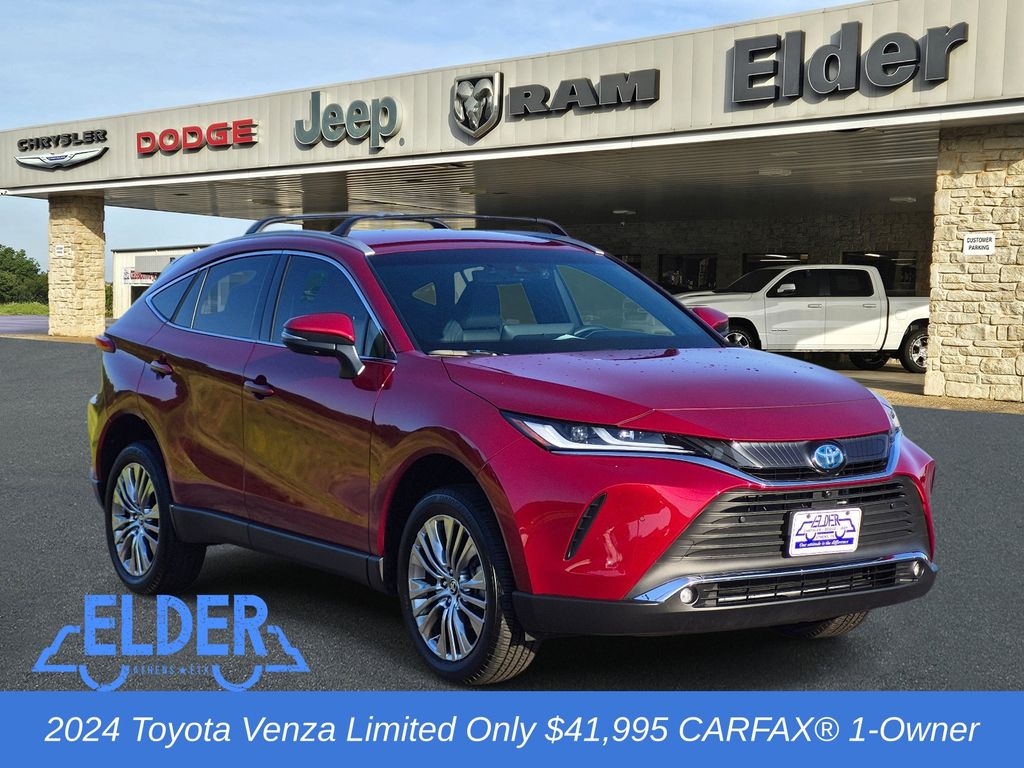 Red (Maroon) 2024 Toyota Venza SUV / Crossover All-Wheel Drive Continuously Variable Transmission