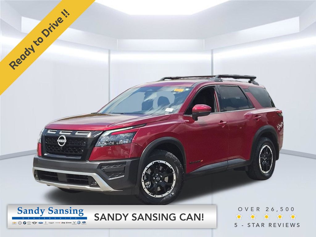 Red (Scarlet Ember Tintcoat) 2025 Nissan Pathfinder SUV / Crossover All-Wheel Drive 9-Speed Automatic
