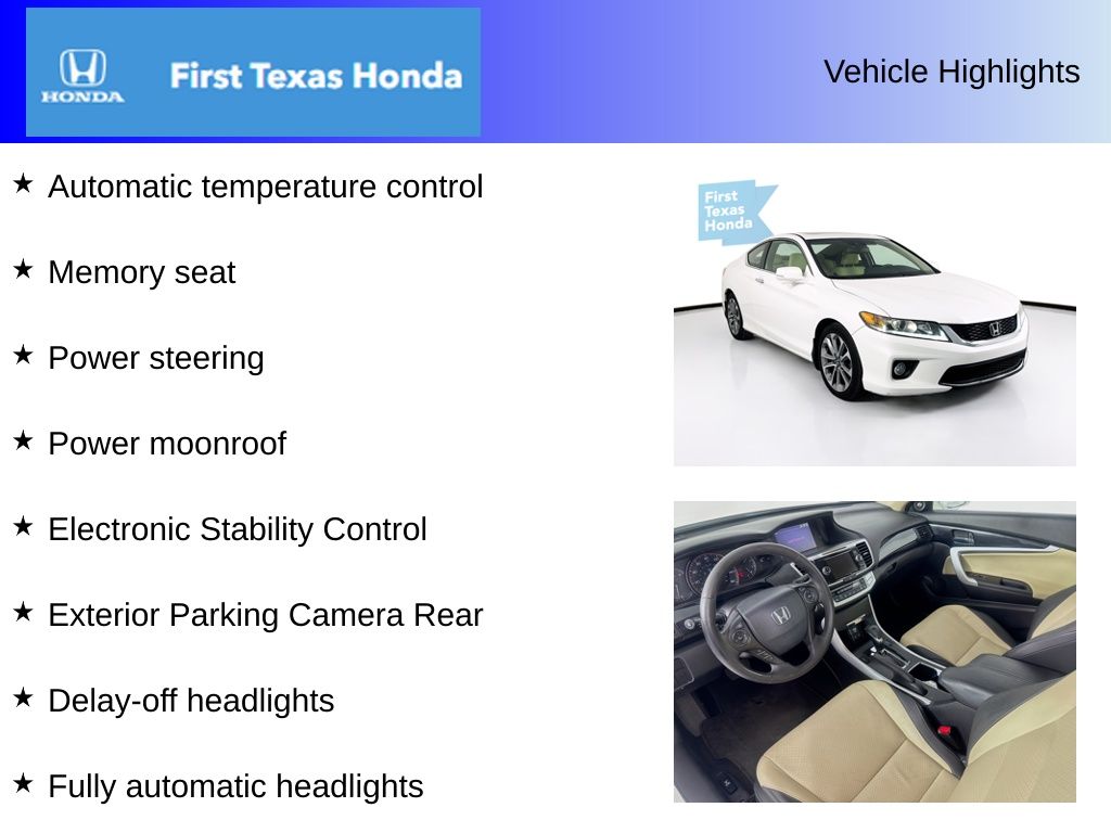 Used Car 2015 Honda Accord  Ex-l For Sale Under $20,000 In Austin, Texas