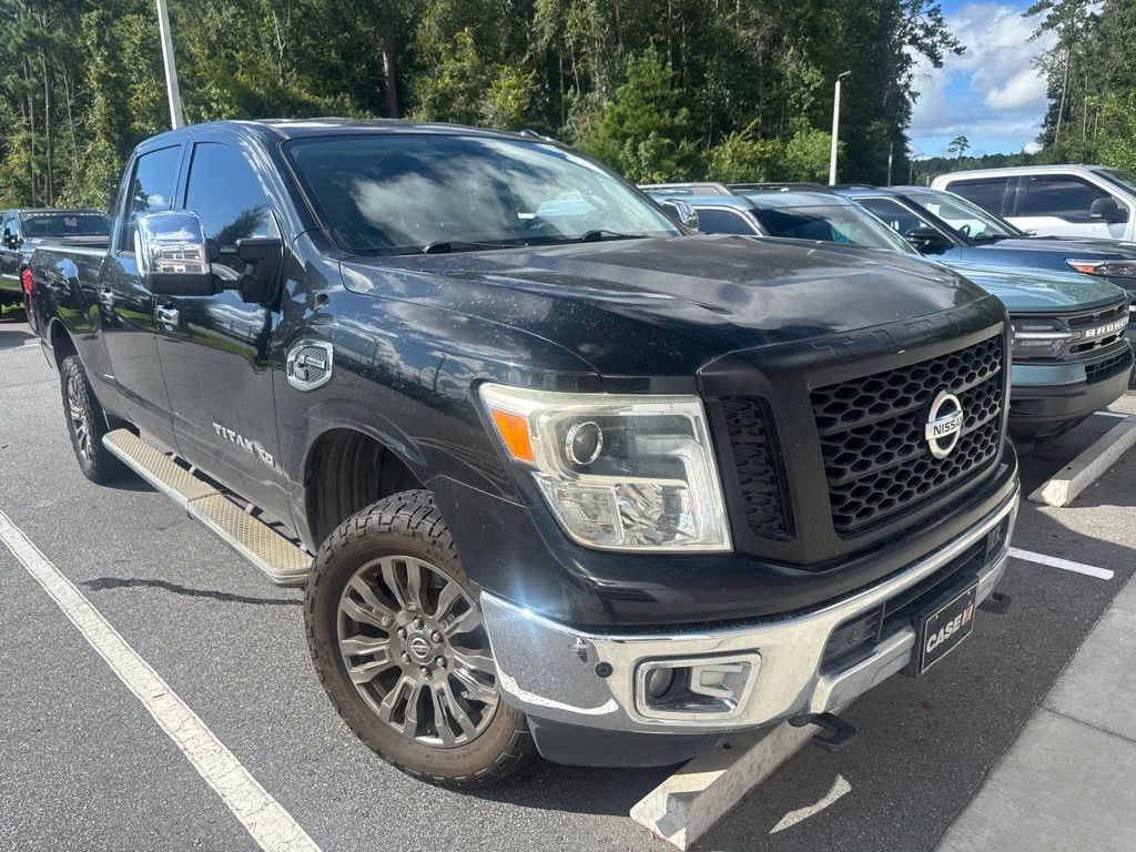 Gray (Magnetic Black) 2016 Nissan Titan Pickup Truck 4X2 6-Speed Automatic