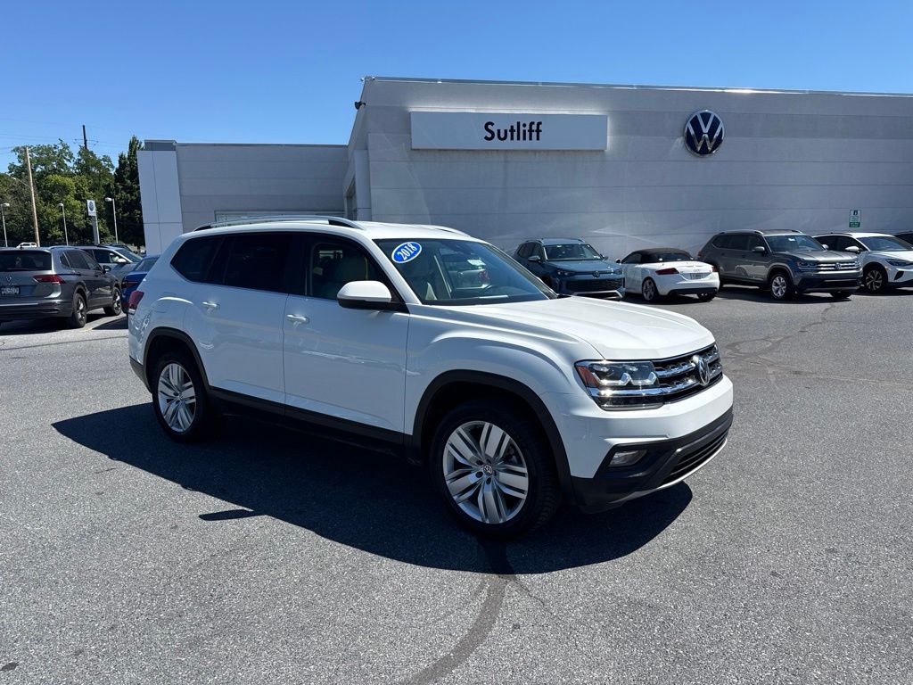 2019 Volkswagen Atlas 3.6L V6 SE White at Carlisle Cadillac Buick GMC