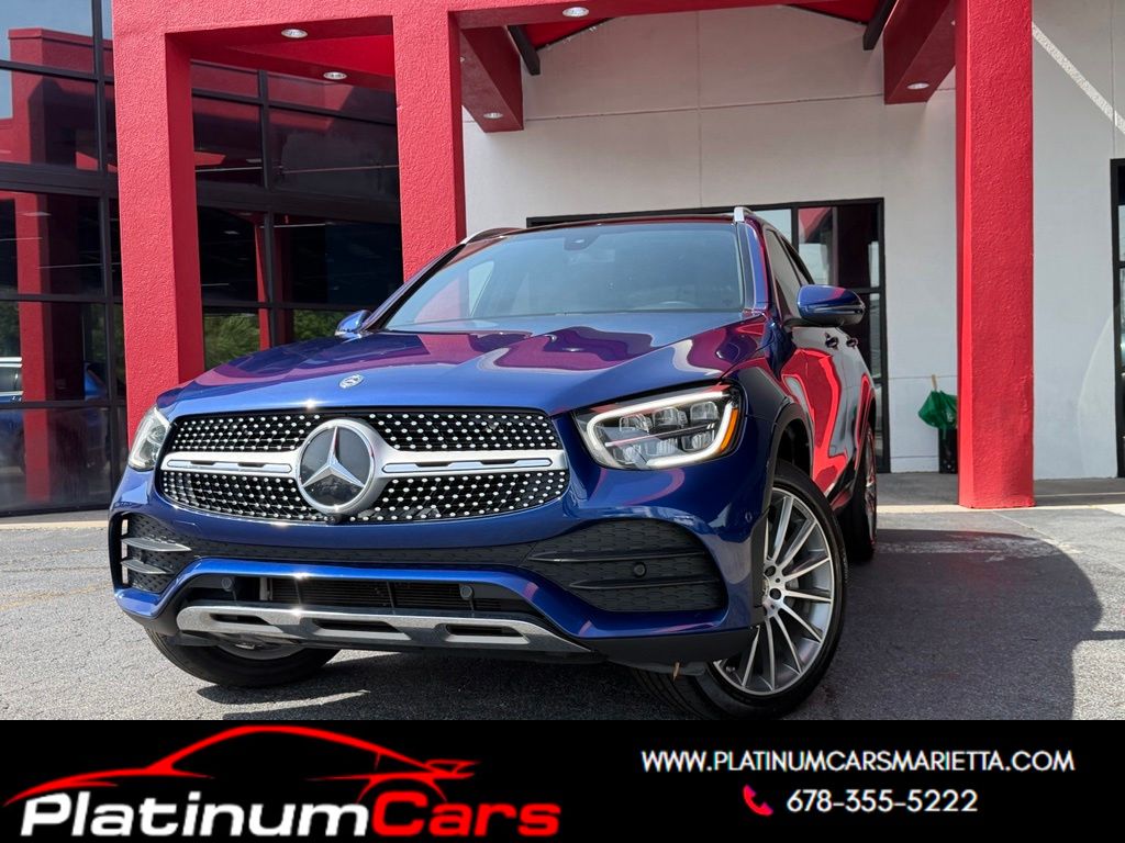 Blue 2020 Mercedes-Benz GLC SUV / Crossover Rear-Wheel Drive 9-Speed Automatic