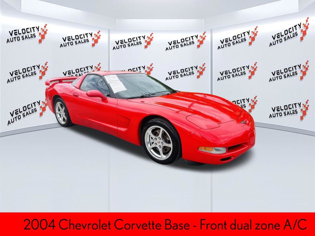 Redline Red 2004 Chevrolet Corvette Coupe RWD Coupe Rear-Wheel Drive 4-Speed Automatic Overdrive