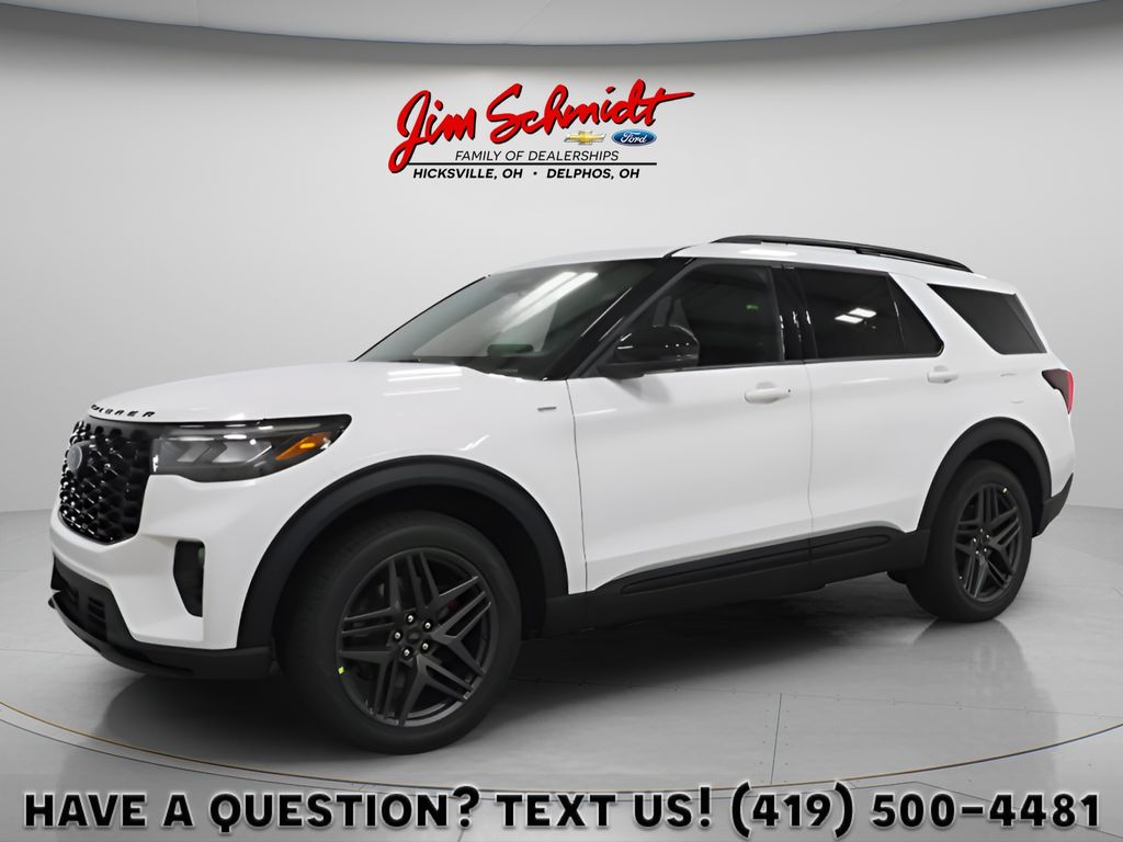 Star White Metallic Tri-Coat 2026 Ford Explorer SUV / Crossover All-Wheel Drive Automatic