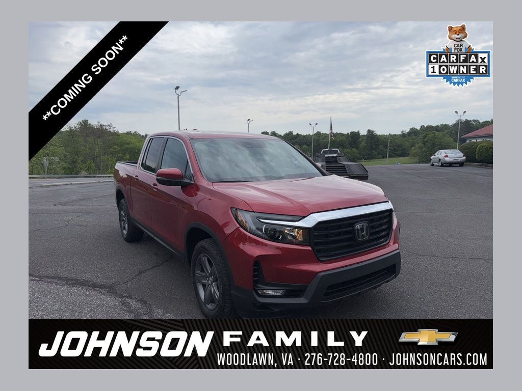 Red 2023 Honda Ridgeline RTL AWD Pickup Truck All-Wheel Drive 9-Speed Automatic
