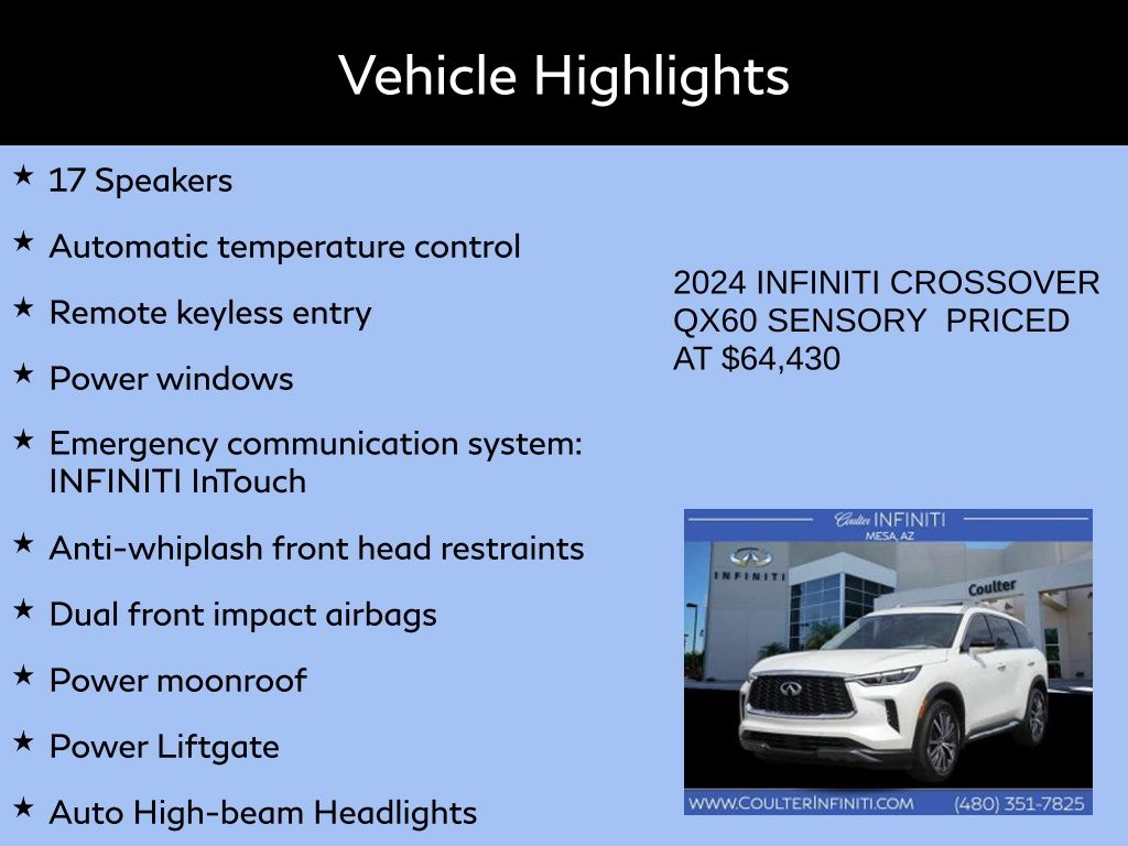 2024 INFINITI QX60 Sensory 2