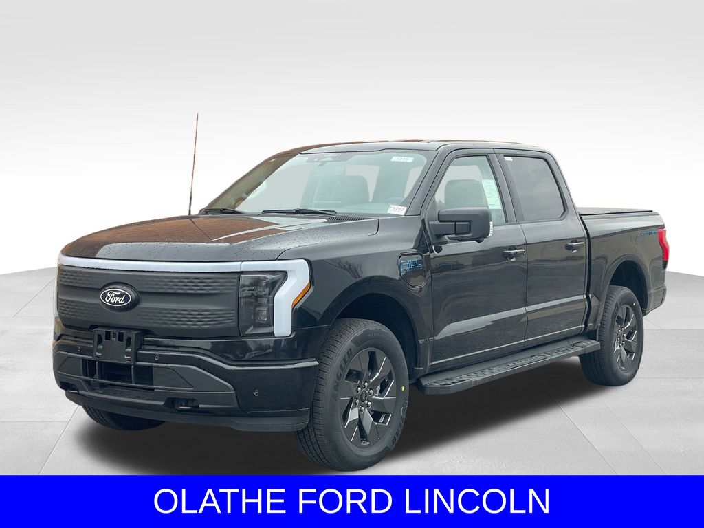 Black Metallic 2025 Ford F-150 Lightning Pickup Truck All-Wheel Drive Automatic