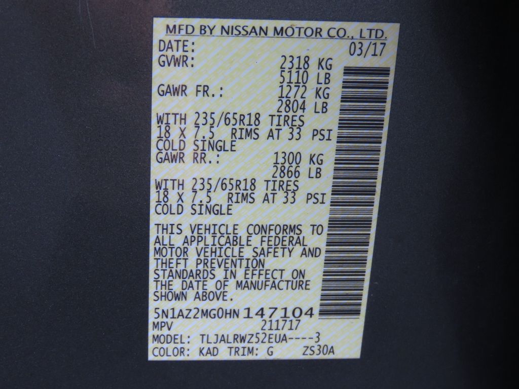 Thumbnail: 2017 Nissan Murano - 21