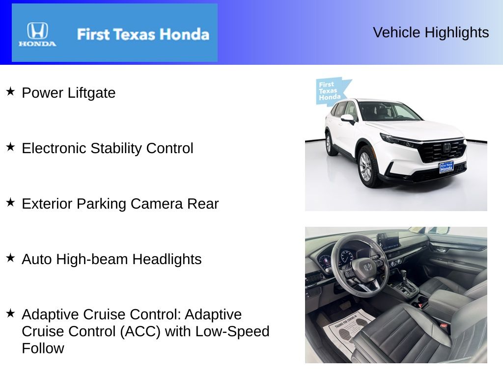 Used Car 2023 Honda Cr-v  Ex-l For Sale Under $35,000 In Austin, Texas