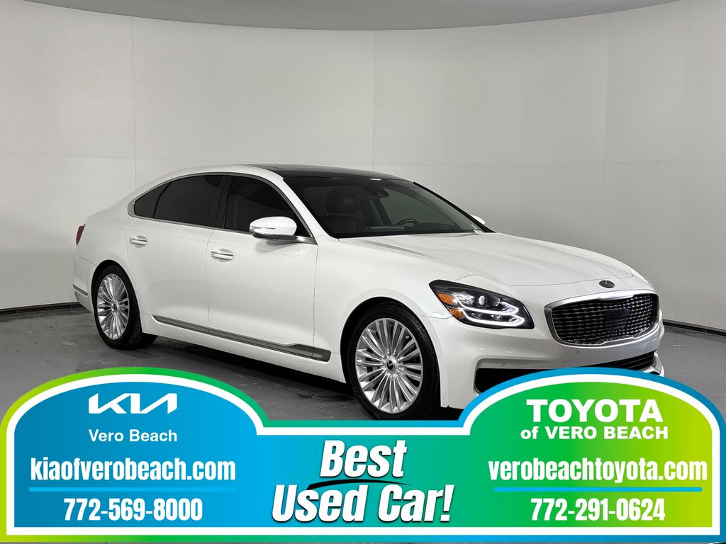 Snow White Pearl 2019 Kia K900 V6 Luxury AWD Sedan All-Wheel Drive 8-Speed Automatic