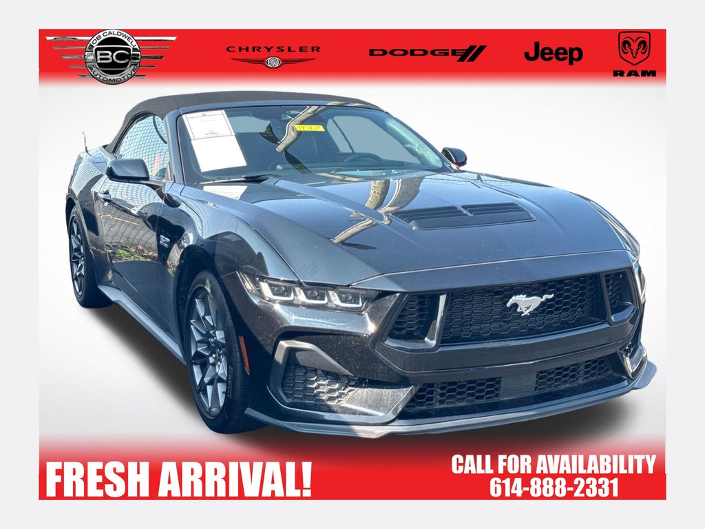 Black 2024 Ford Mustang Convertible Rear-Wheel Drive Automatic