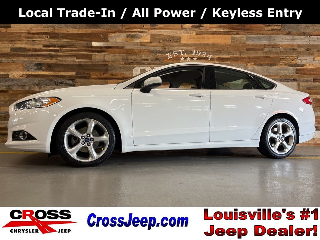 Oxford White 2016 Ford Fusion S Sedan Front-Wheel Drive 6-Speed Automatic